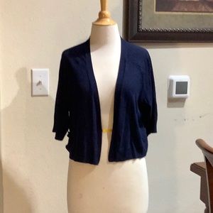 Maurices dark blue half sleeve cardigan